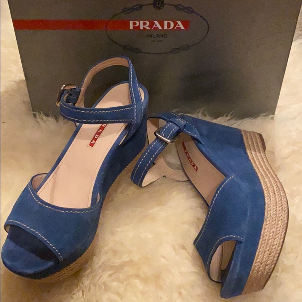 Prada Donna wedge sandals